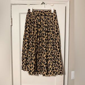 Kate Spade Animal Print A-Line Skirt